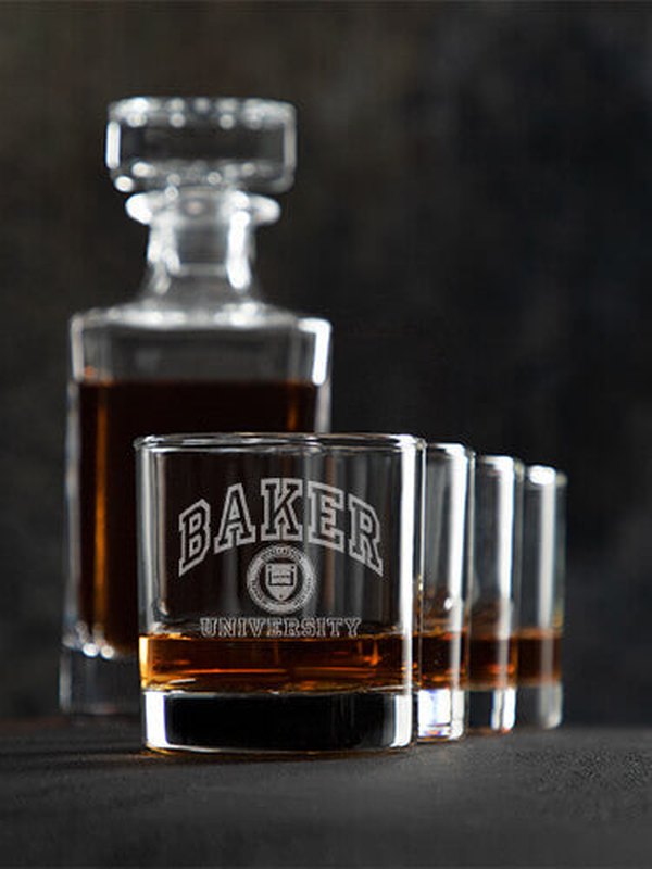 University : Decanter Rocks Glass Gift Sets - Engraved