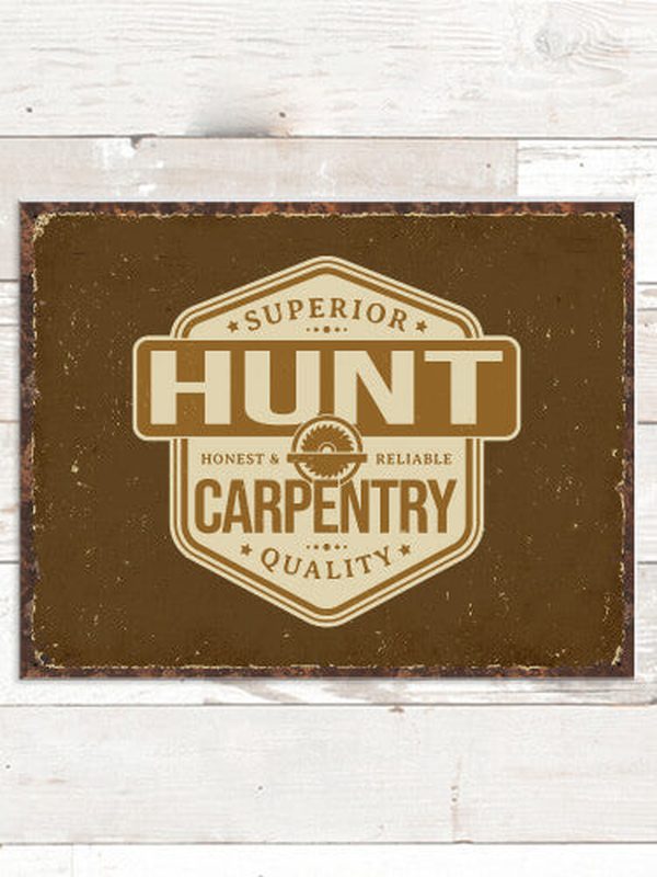 Carpentry : Tin Signs