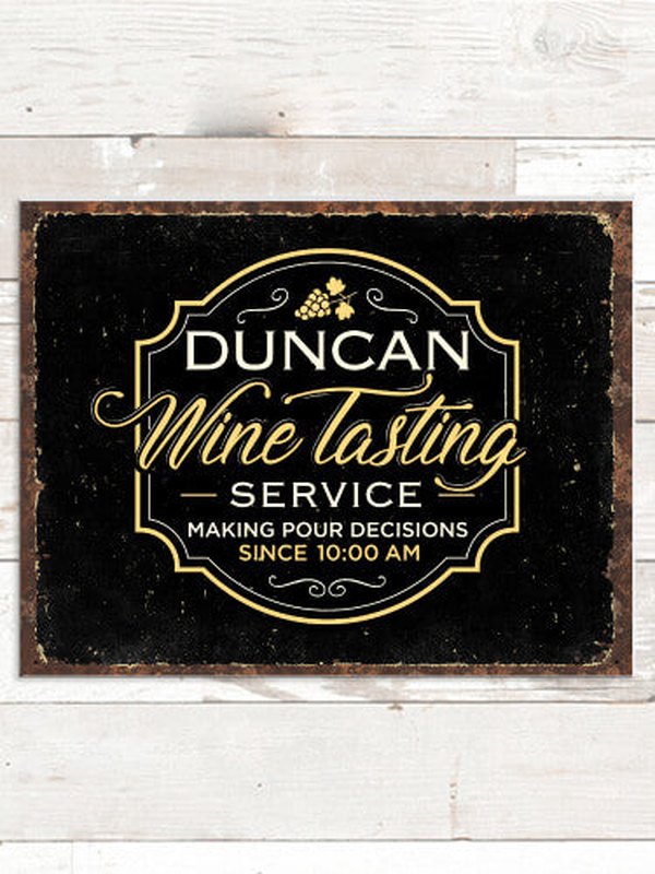 Classic Wine Tasting Services : Tin Signs