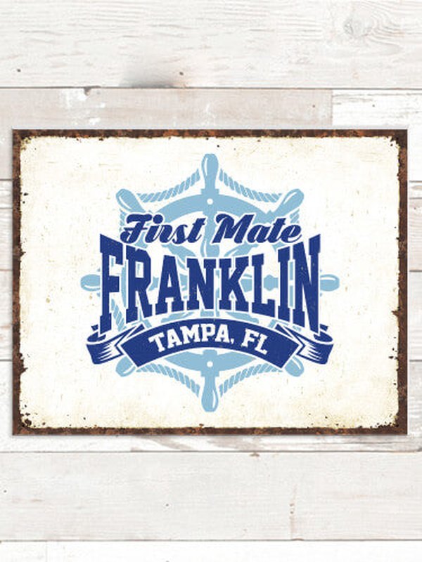 Vintage First Mate : Tin Signs
