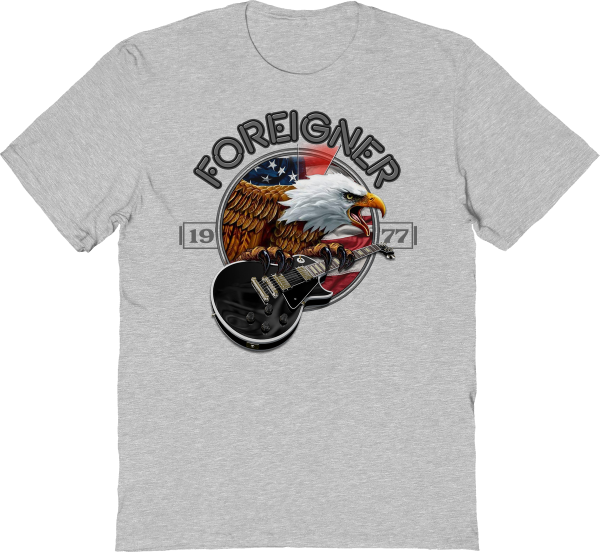 1977 Bald Eagle Foreigner T-Shirt product image 1