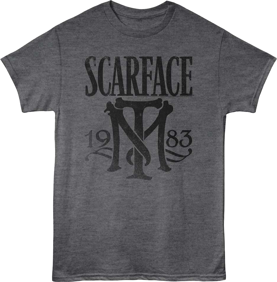 1983 Tony Montana Logo Scarface T-Shirt product image 1