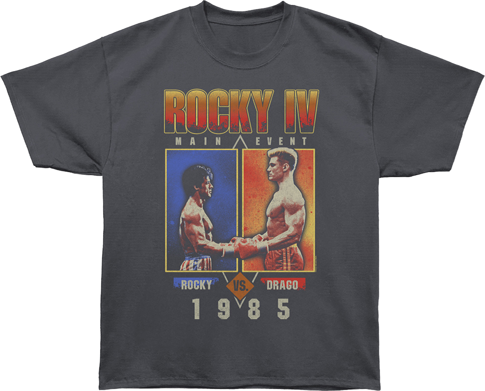 1985 Main Event Rocky vs Drago IV Oversized T-Shirt product image 1