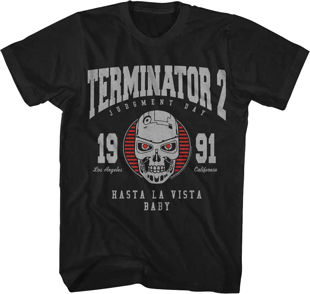 1991 Collegiate Logo Terminator 2 Judgment Day T-Shirt product image 1