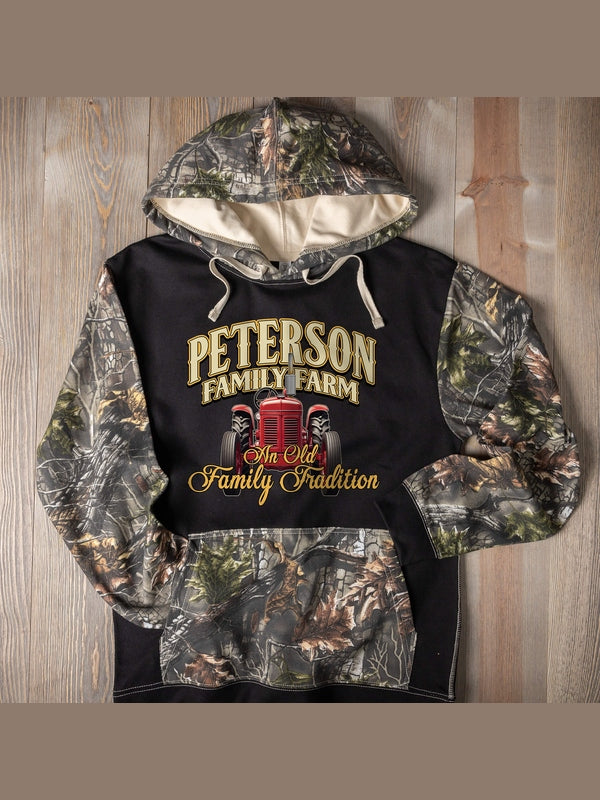 Farming Family Tradition : Printed 2-Tone Camo Hoodies product image 2