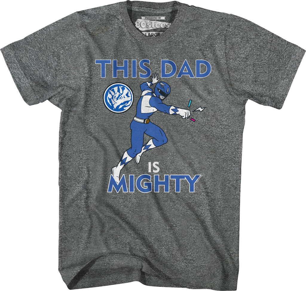 Blue Ranger This Dad Mighty Morphin Power Rangers T-Shirt product image 4