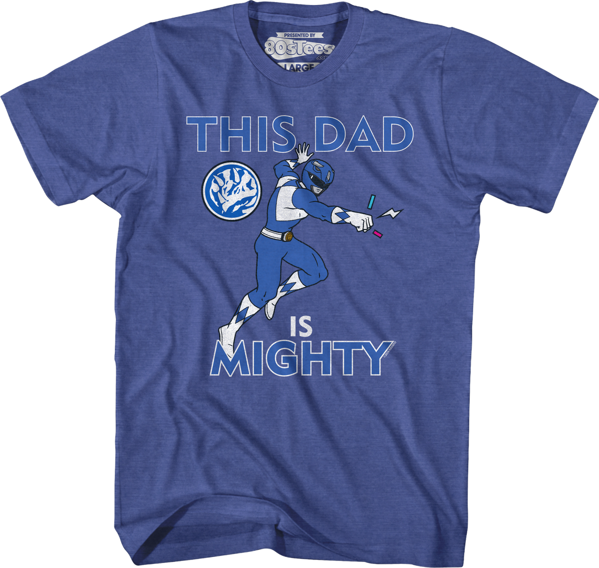 Blue Ranger This Dad Mighty Morphin Power Rangers T-Shirt product image 5