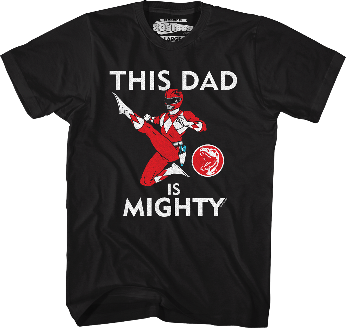 Red Ranger This Dad Mighty Morphin Power Rangers T-Shirt product image 4