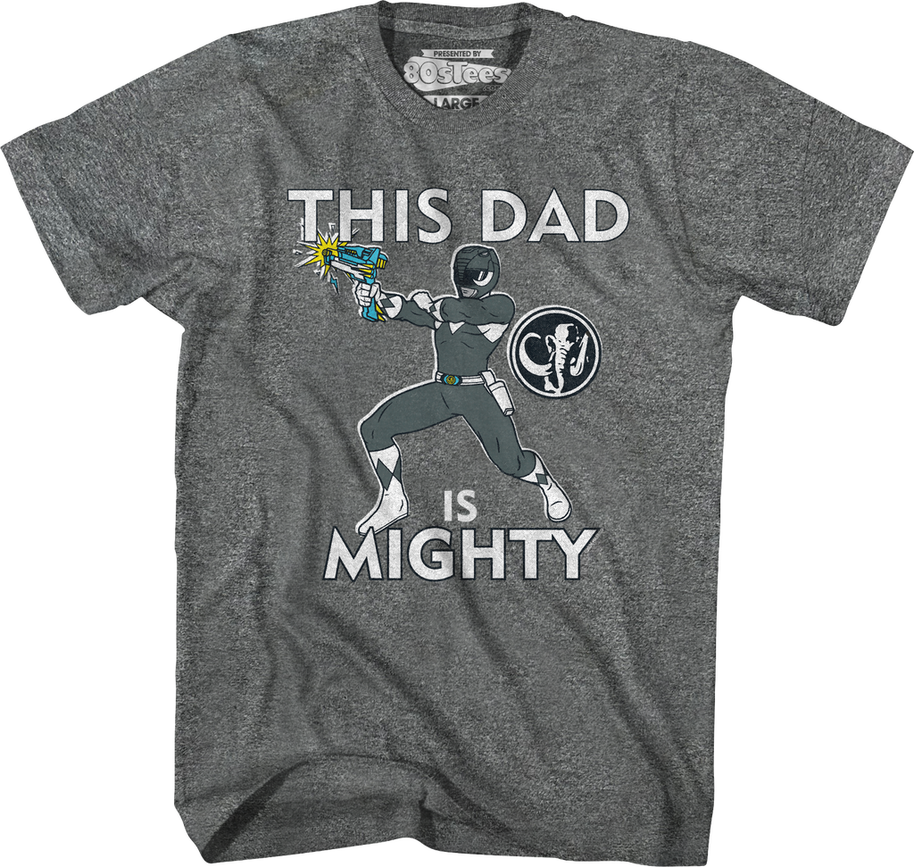 Black Ranger This Dad Mighty Morphin Power Rangers T-Shirt product image 5