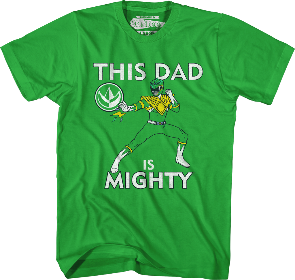 Green Ranger This Dad Mighty Morphin Power Rangers T-Shirt product image 6