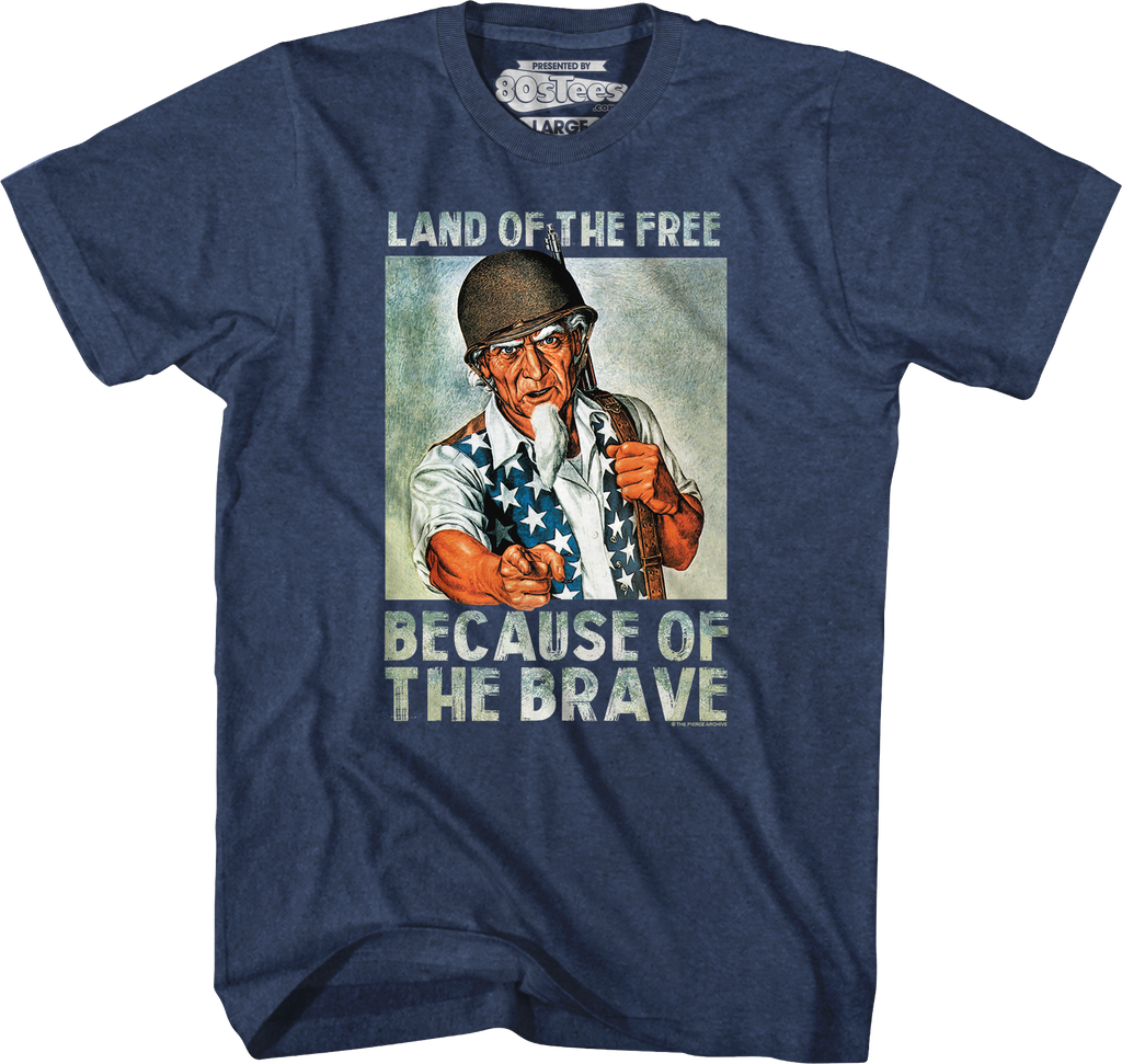 Land Of The Free Because Of Brave T-Shirt product image 5