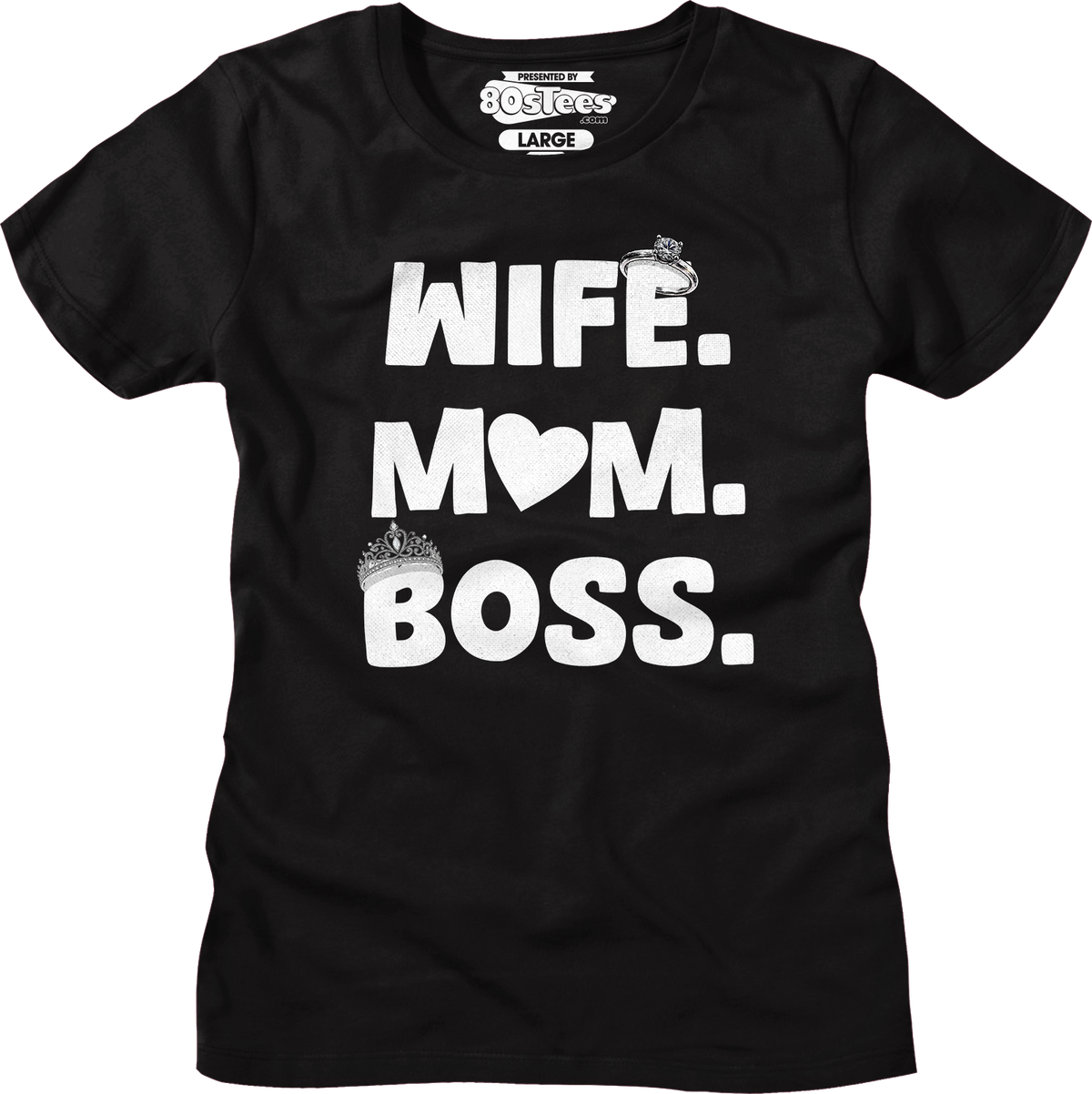 Womens Wife Mom Boss Shirt product image 4