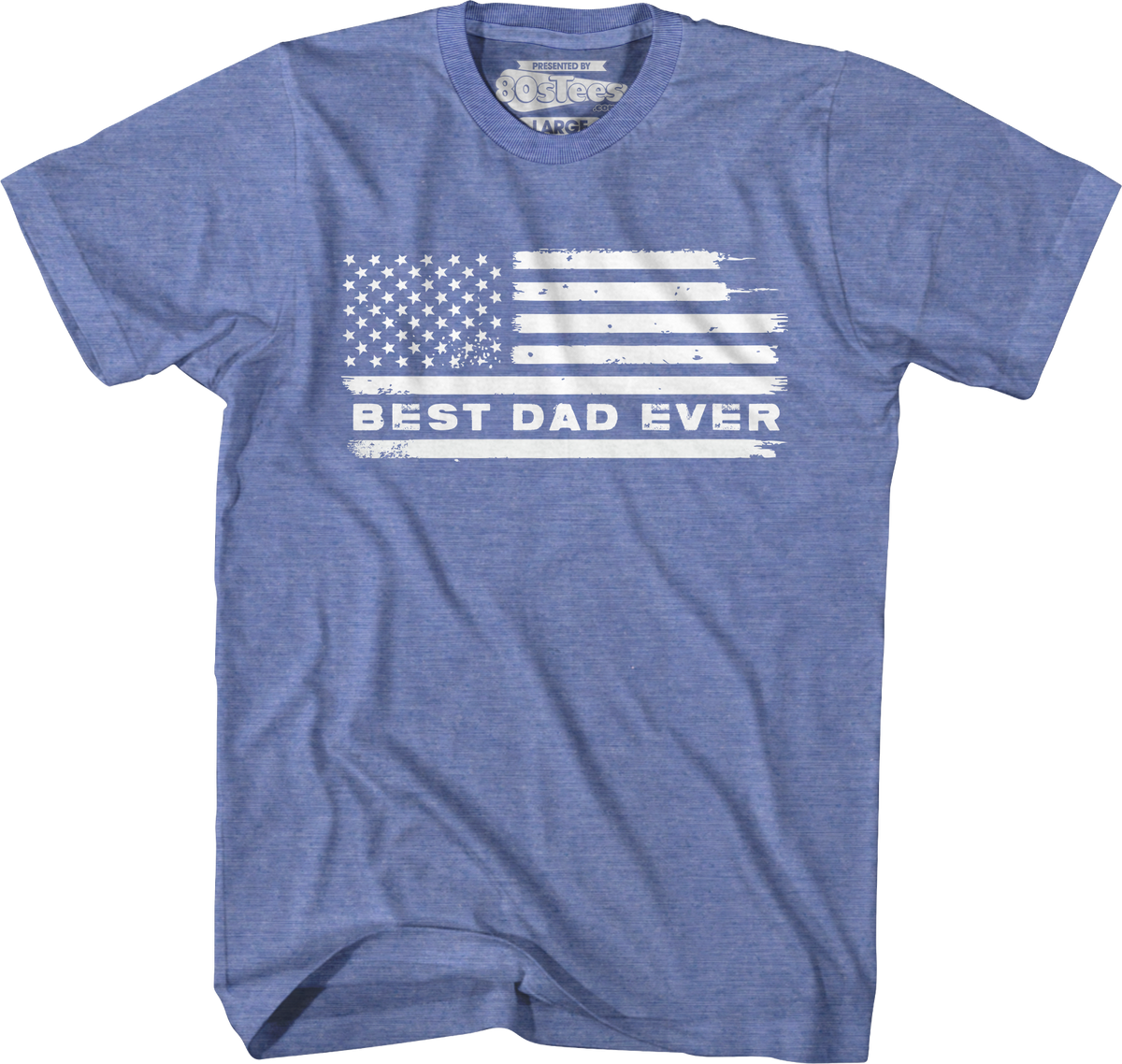 Best Dad Ever Flag T-Shirt product image 5