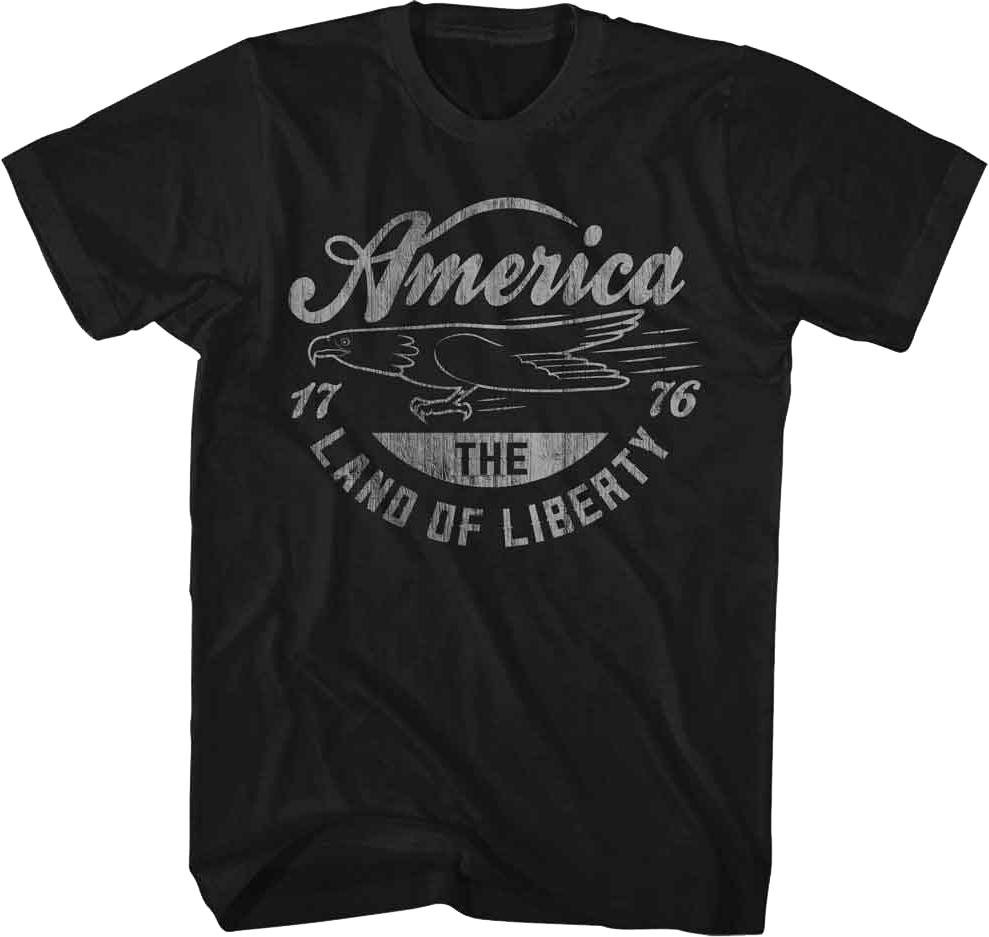 America The Land Of Liberty 1776 T-Shirt product image 4
