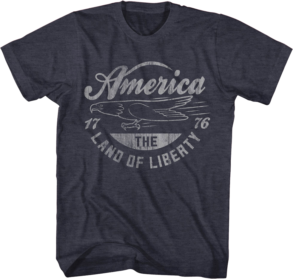 America The Land Of Liberty 1776 T-Shirt product image 5