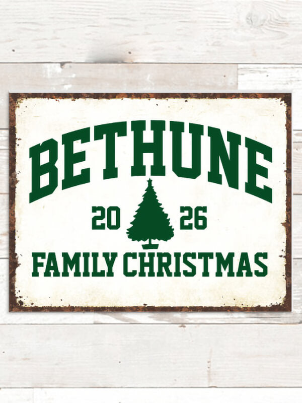 Christmas Varsity : Tin Signs