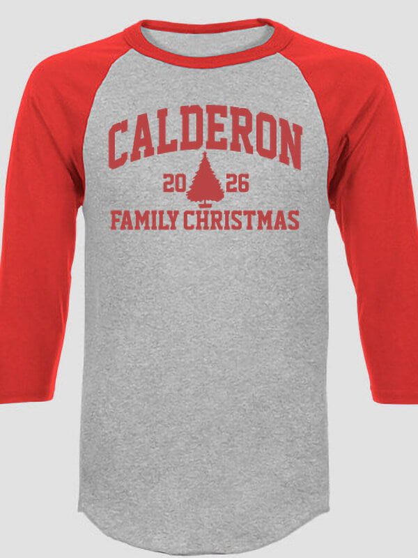 Christmas Varsity : Printed Raglan Shirts