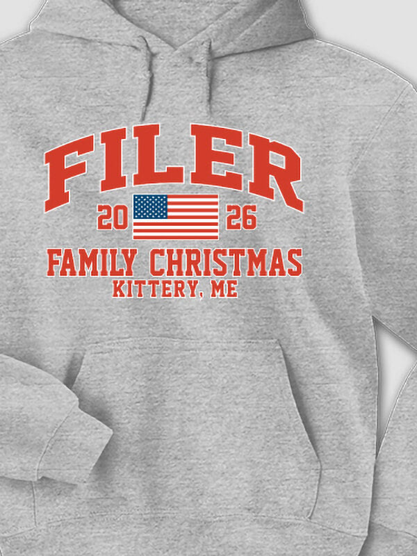 American Christmas Varsity : Printed Hoodies product image 1