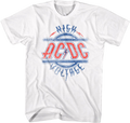 Red White And Blue High Voltage Logo ACDC T-Shirt product image 1