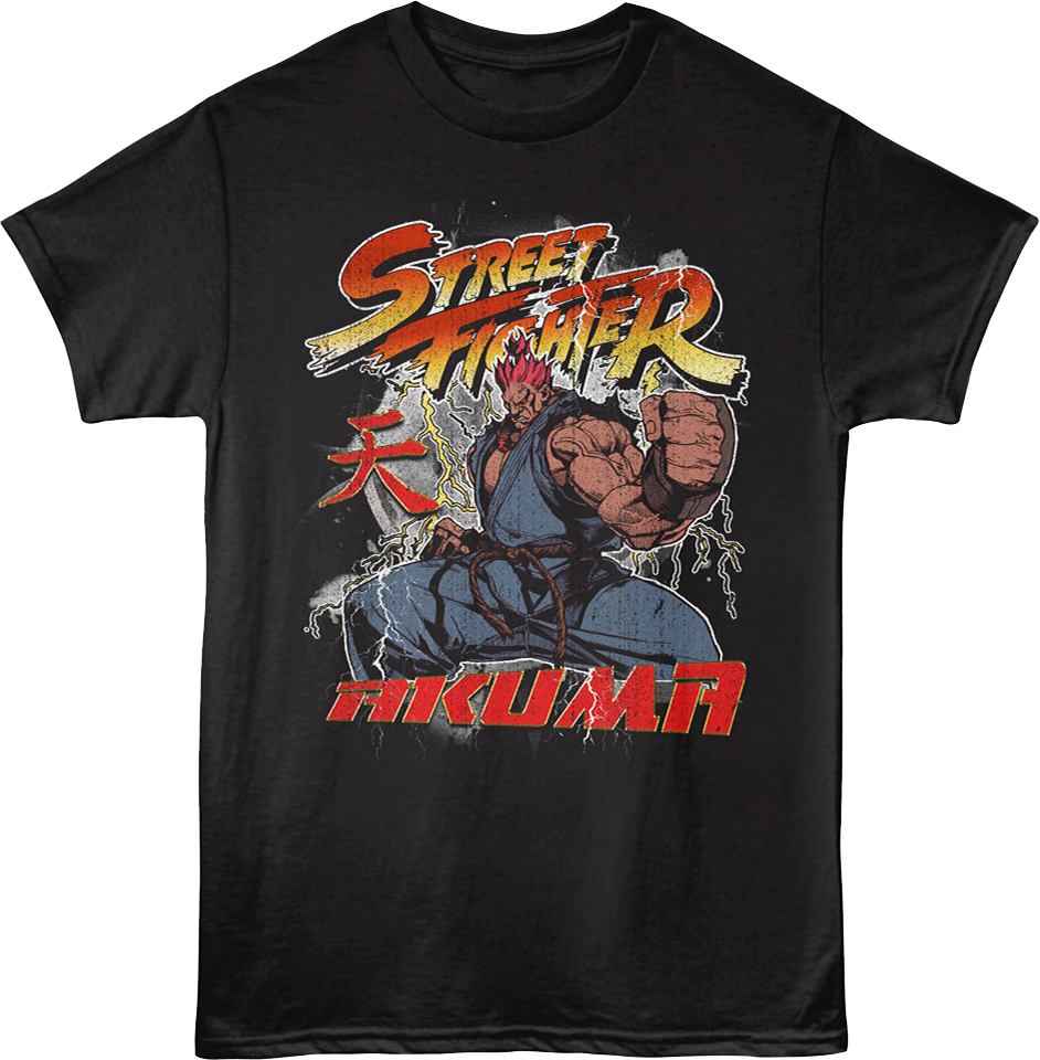 Akuma Rage Pose Street Fighter T-Shirt product image 1