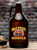 American Muscle Car : Beer Growlers - Color Printed