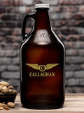 Aviation Monogram : Beer Growlers - Color Printed