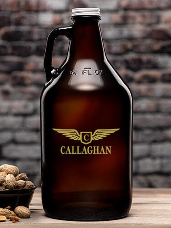 Aviation Monogram : Beer Growlers - Color Printed