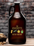 Better Together Vacation : Beer Growlers - Color Printed