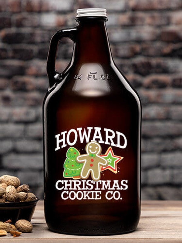 Christmas Cookie Company : Beer Growlers - Color Printed