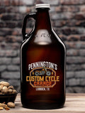 Custom Cycle Garage : Beer Growlers - Color Printed