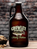 Fishing Family Tradition : Beer Growlers - Color Printed