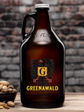 German Monogram : Beer Growlers - Color Printed product image 1