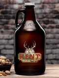 Whitetails : Beer Growlers - Color Printed