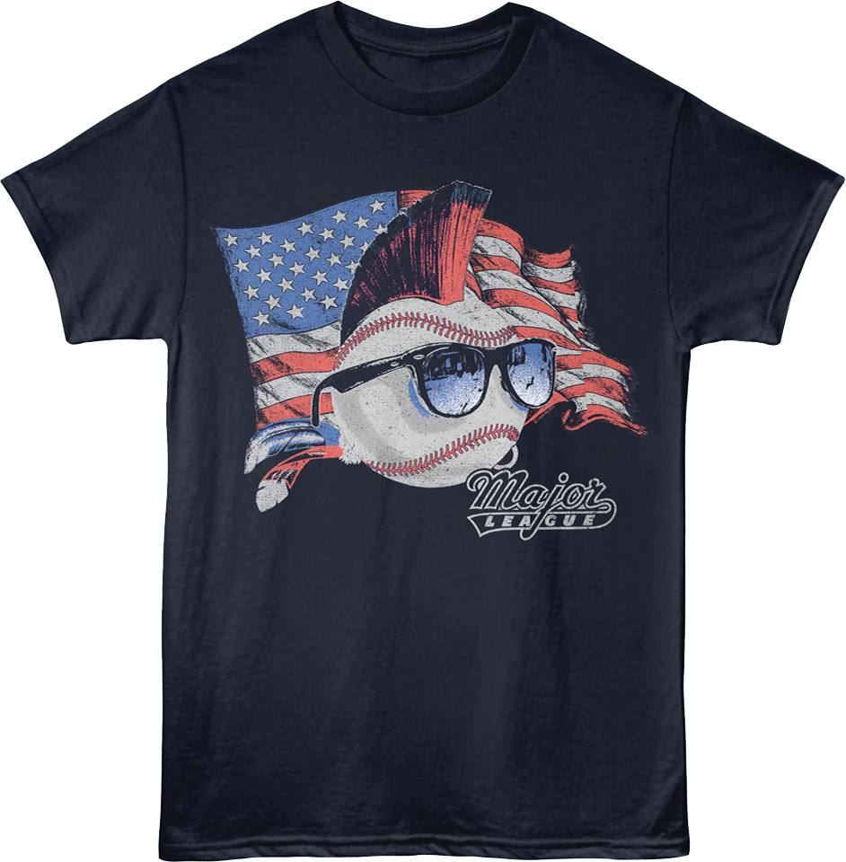 American Flag Logo Major League T-Shirt product image 1