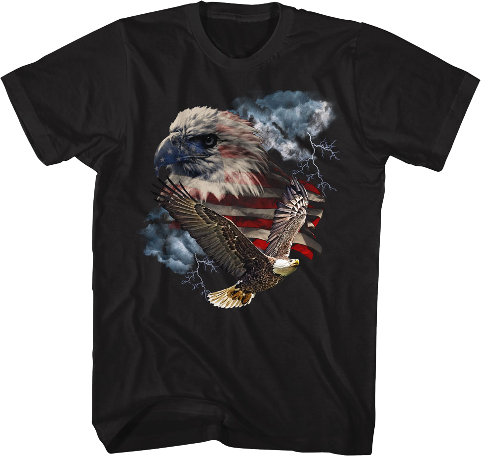 Bald Eagle Collage T-Shirt product image 1