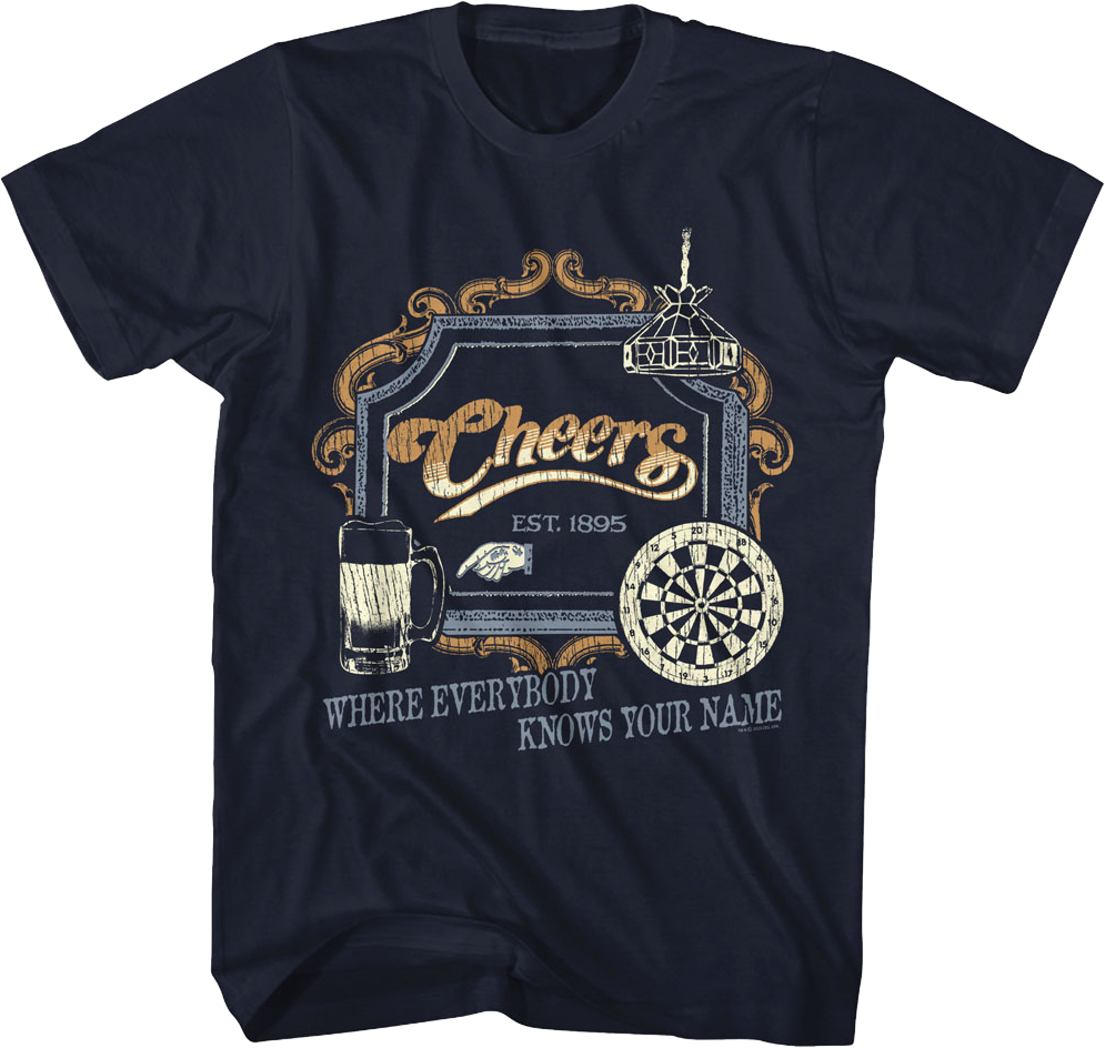 Bar Sign Cheers T-Shirt product image 1