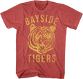 Bayside Tigers Retro Red Logo Saved By The Bell T-Shirt product image 1