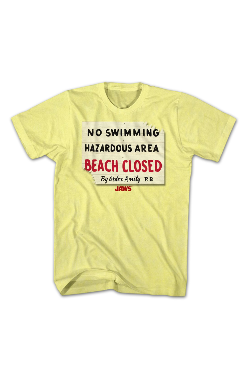 Beach Closed Sign Jaws T-Shirt product image 2