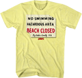 Beach Closed Sign Jaws T-Shirt product image 1
