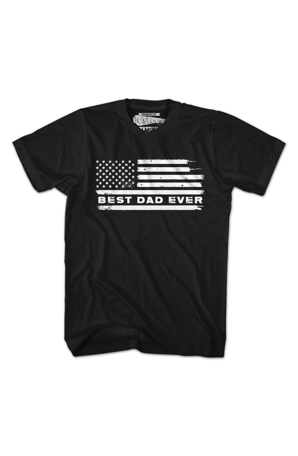 Best Dad Ever Flag T-Shirt product image 2