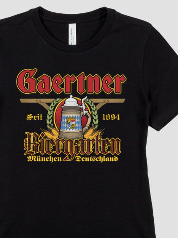 Biergarten : Premium Printed T-Shirts
