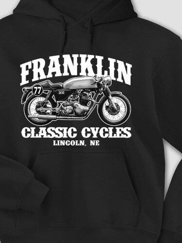 Classic Cycles : Printed Hoodies product image 1