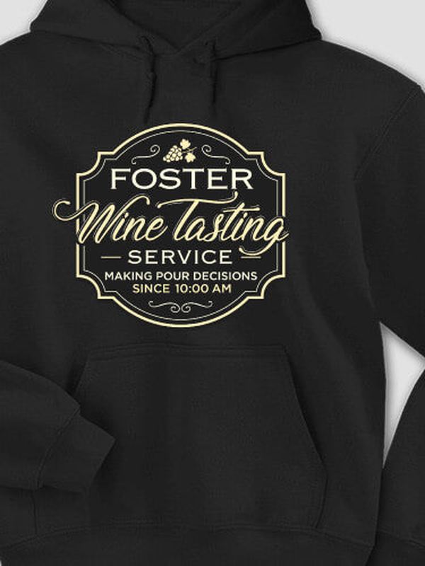 Classic Wine Tasting Services : Printed Hoodies product image 1