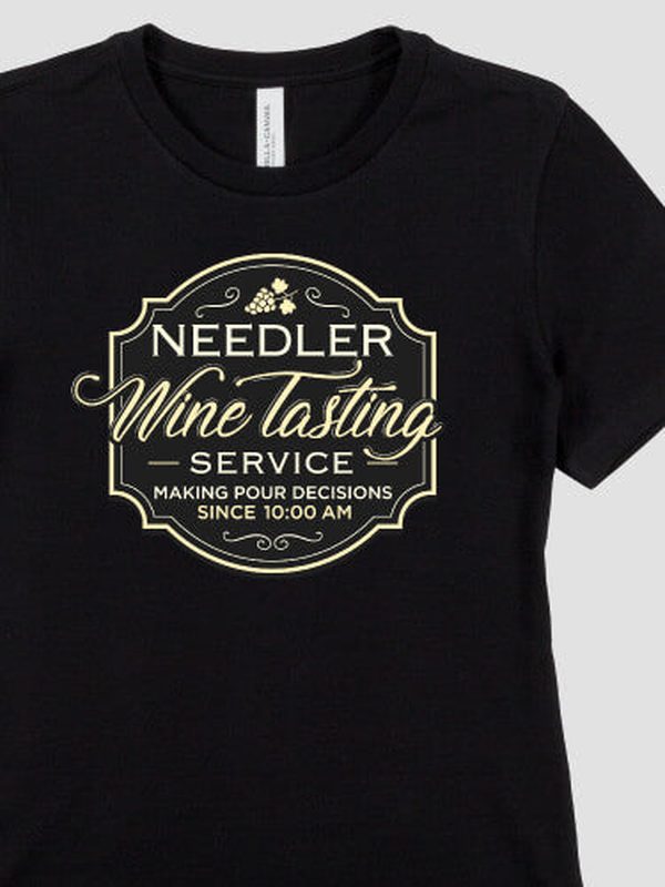 Classic Wine Tasting Services : Premium Printed T-Shirts