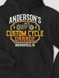 Custom Cycle Garage : Printed Hoodies product image 1