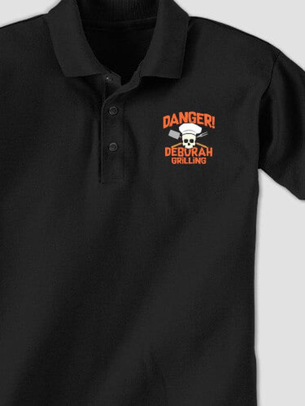 Danger Grilling : Embroidered Polo Shirts product image 1