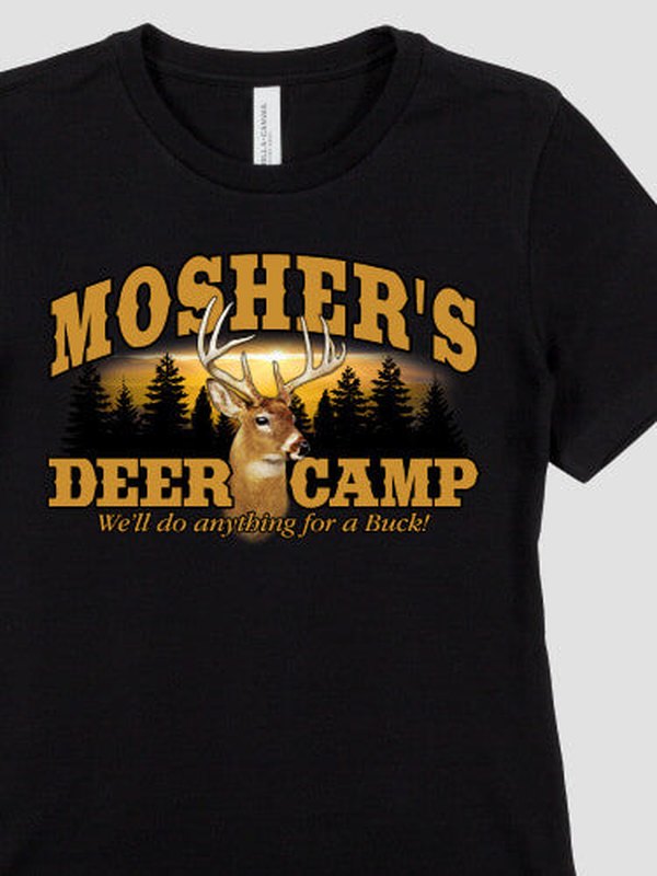 Deer Camp : Premium Printed T-Shirts