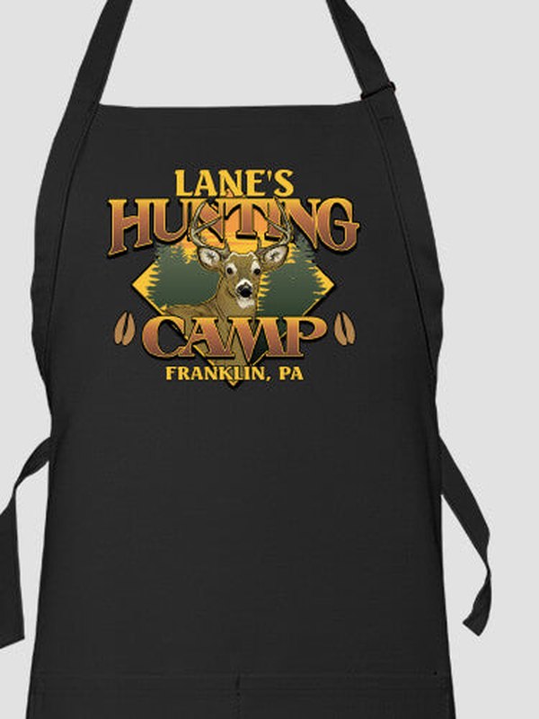 Deer Hunting Camp : Printed Aprons