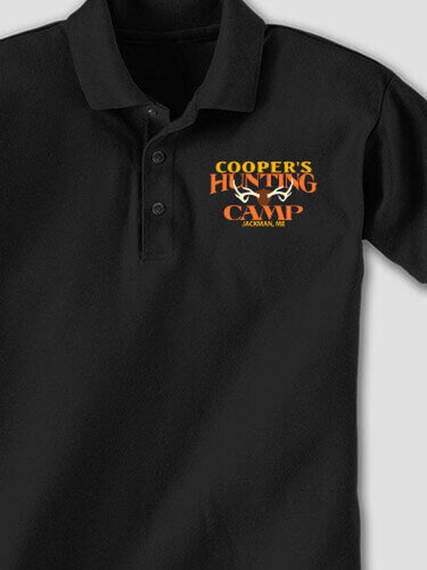 Deer Hunting Camp : Embroidered Polo Shirts product image 1