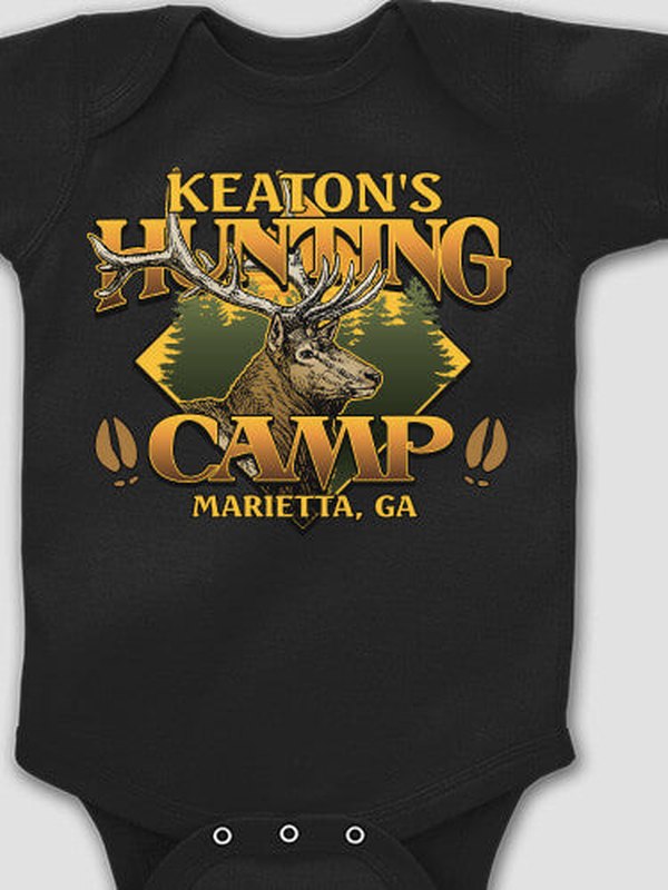 Elk Hunting Camp : Printed Baby Bodysuits